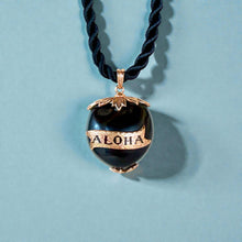Load image into Gallery viewer, Kukui Nut Pendant with Aloha in 14K Pink Gold
