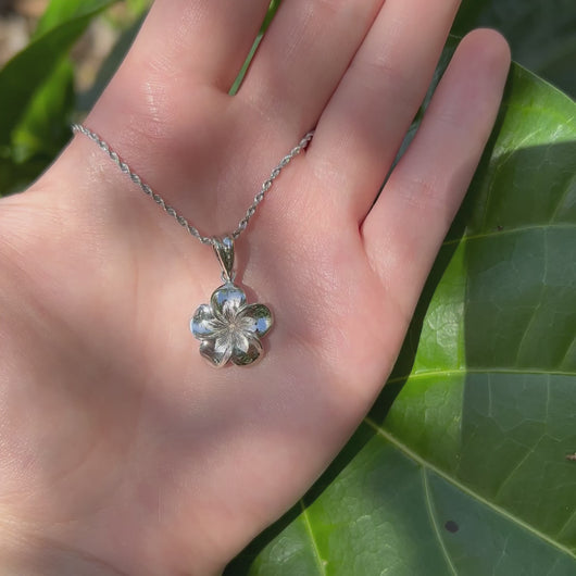 Large Plumeira pendant flower