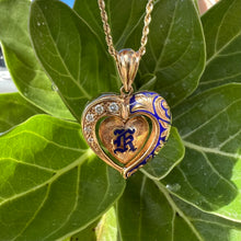 Load and play video in Gallery viewer, Hawaiian Ali&#39;i Heart Pendant with Diamonds
