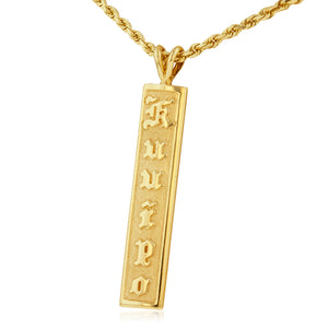 Raised Name 8mm Pendant - Philip Rickard