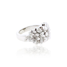 Load image into Gallery viewer, Three Plumeria Ring w/ Diamond - Philip Rickard
