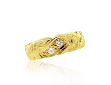 Load image into Gallery viewer, Nihoniho Old English 6mm Ring W/ Single Row Of Diamonds - Philip Rickard

