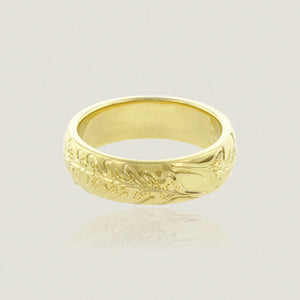 Hawaiian fern Laua'e 6mm Ring - Philip Rickard