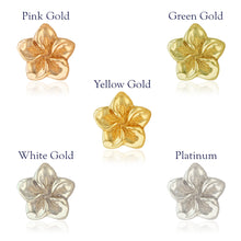 Load image into Gallery viewer, Five plumeria glowers in different color gold and platinum
